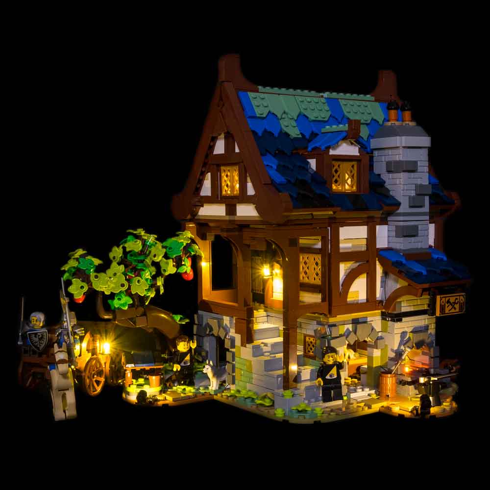 LEGO® Medieval Blacksmith 21325 Light Kit – Light My Bricks USA