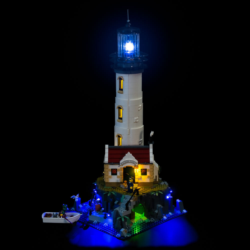 Lego ideas : Le phare motorisé (The motorised lighthouse) 
