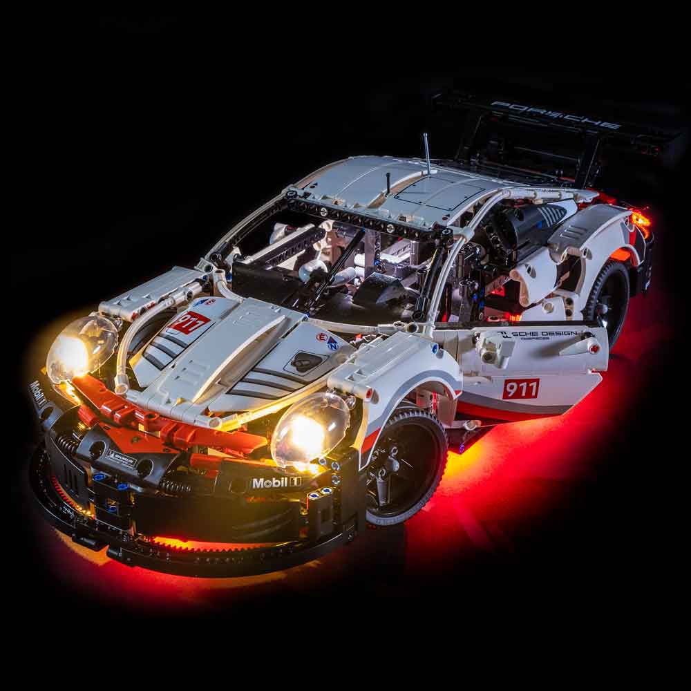 Anerkendelse Udseende metallisk LEGO® Porsche 911 RSR 42096 Light Kit – Light My Bricks USA