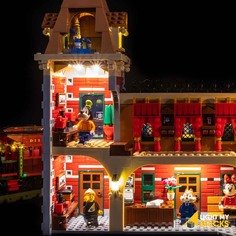 lego disney train and station