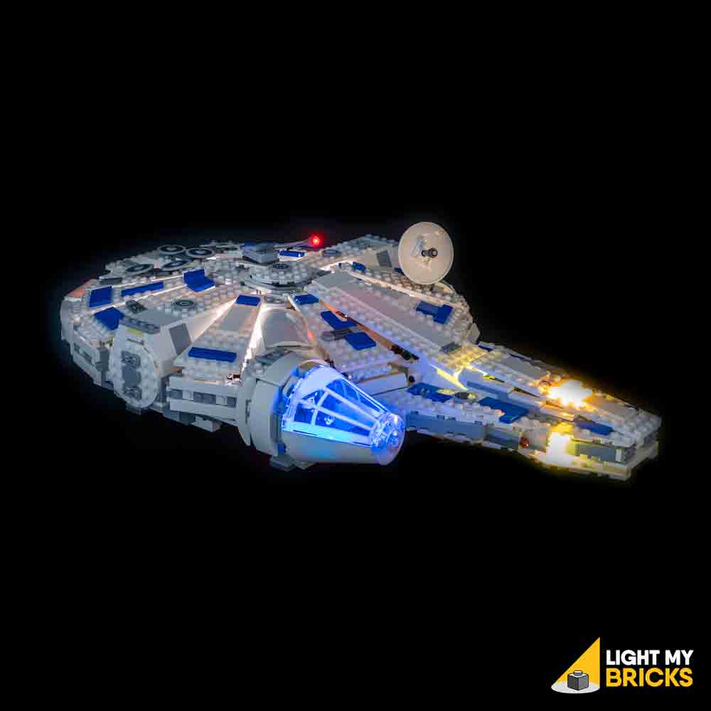 lego millennium falcon led lights