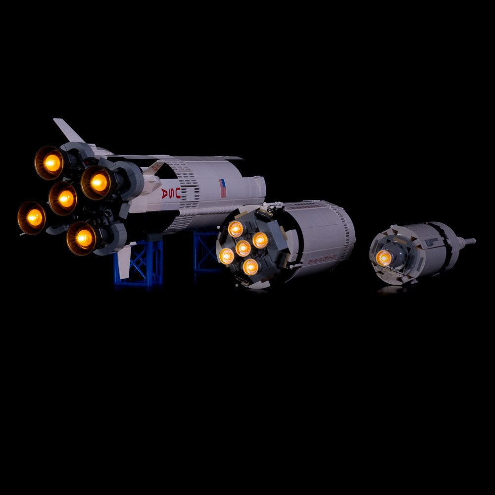 Ferie Anmeldelse Array LEGO NASA Apollo Saturn V #92176 Light Kit – Light My Bricks USA