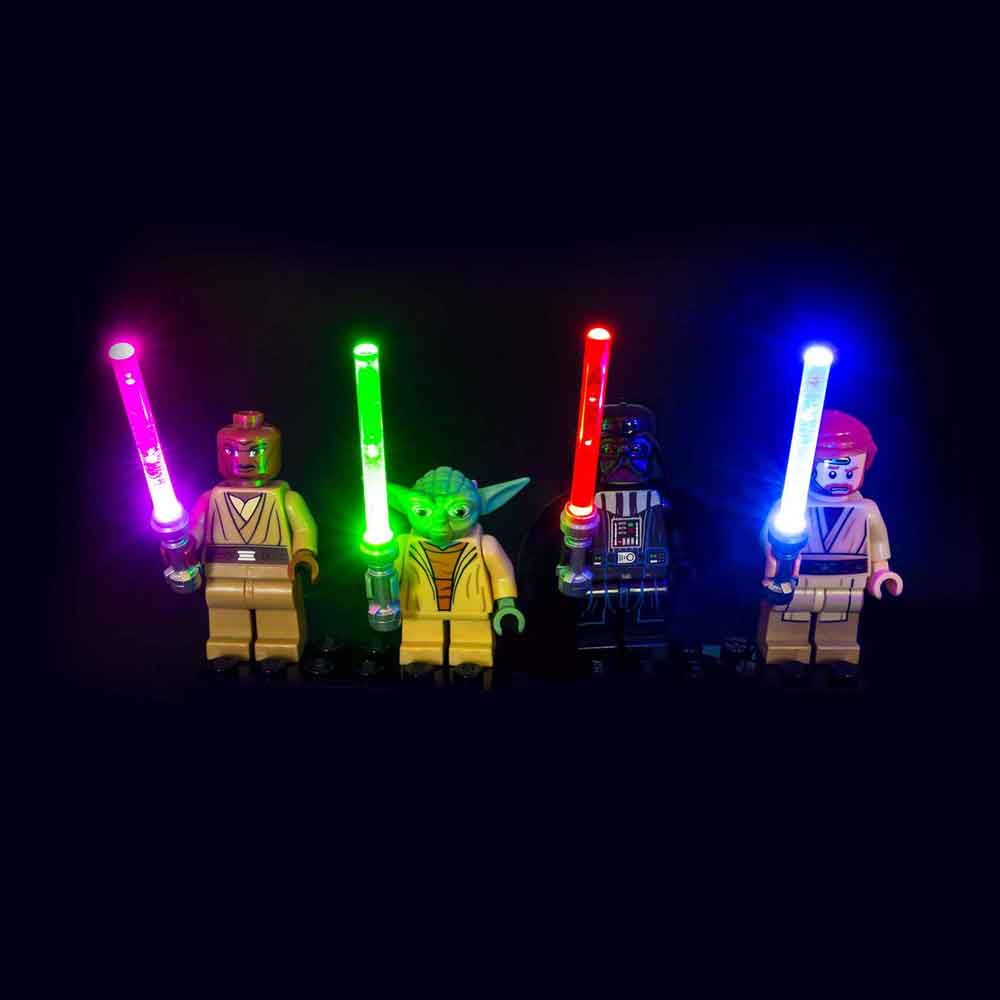 pyramide Stewart ø Ved en fejltagelse LED LEGO Star Wars Lightsaber Kit, LEGO® lighting – Light My Bricks USA