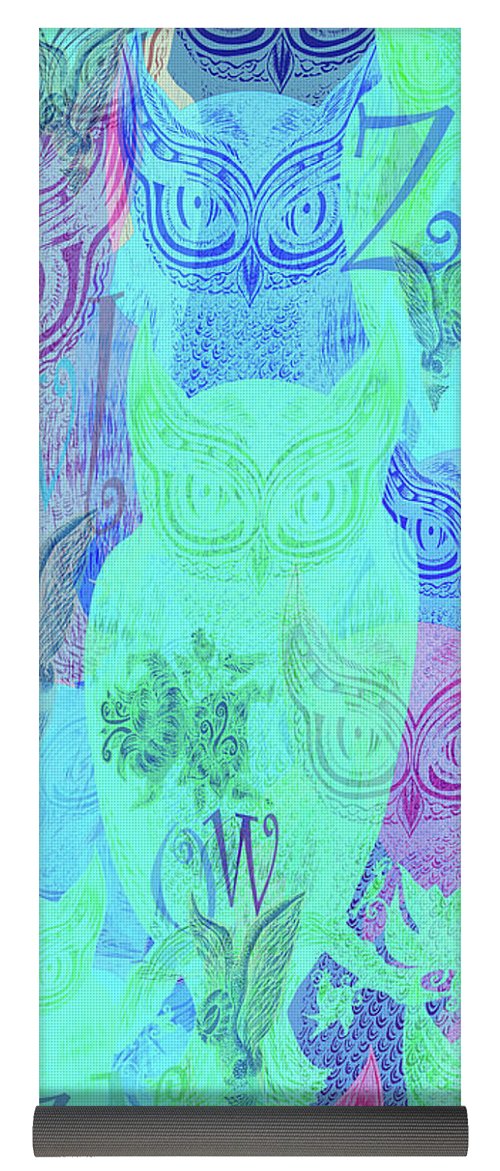 Zen Owl Blue Dream Yoga Mat What A Great Life