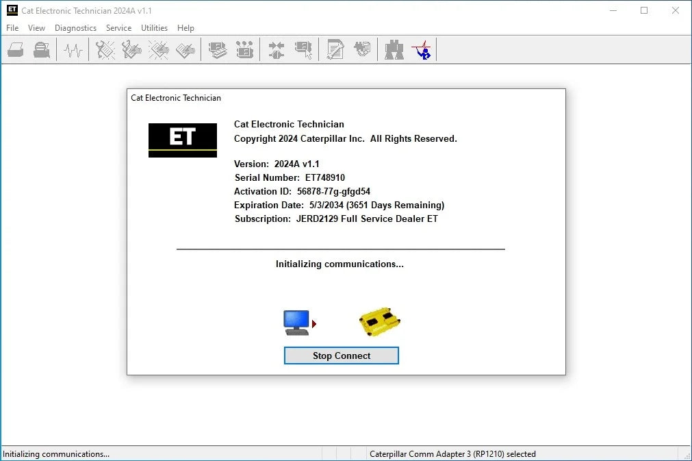 2024 New Cat ET 2024A 2023A Diagnostic Program with Factory Password Generator(10 Digits)+KeyGen
