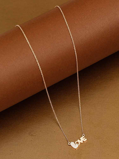 Rose Gold Abira Love Necklace