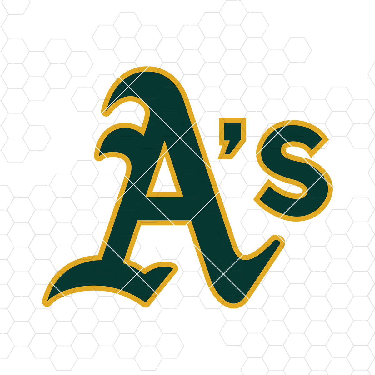 Oakland Athletics Digital Cut Files Svg, Dxf, Eps, Png, Cricut Vector