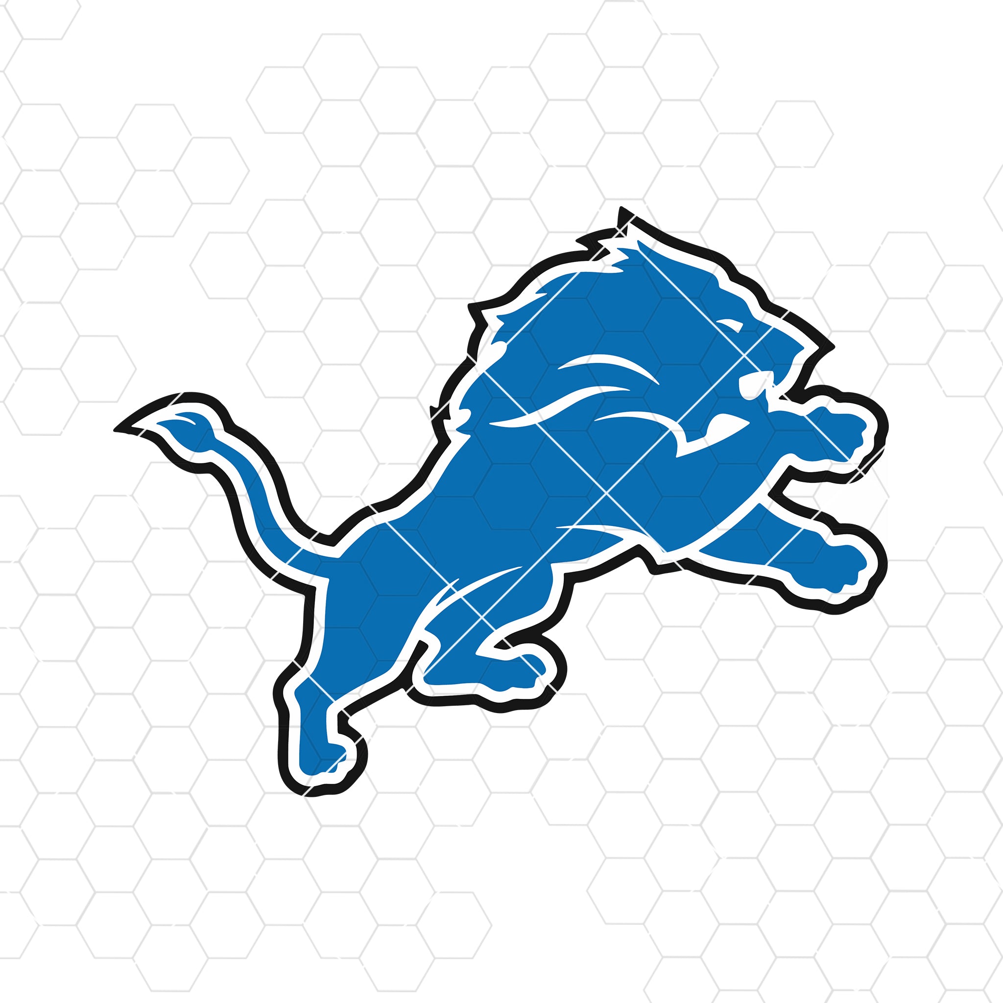 Detroit Lions Logo NFL Football Players Cutting Digital Files