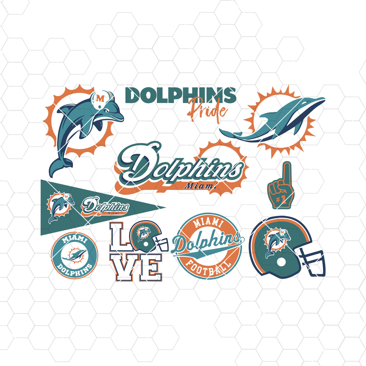 Miami Dolphins SVG, Miami Dolphins files, dolphins logo, football ...