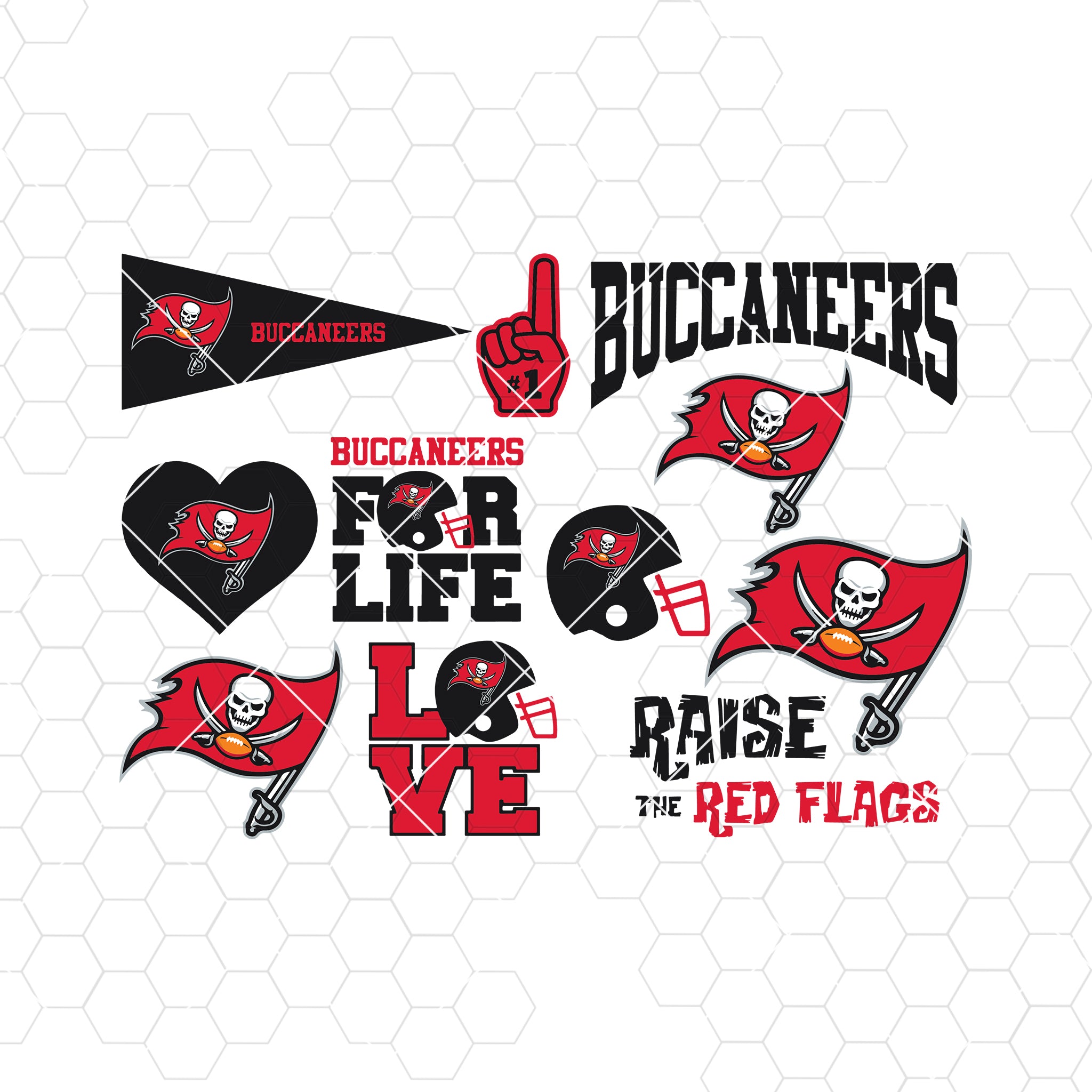 Tampa Bay Buccaneers Logo Silhouette SVG  Creative Design Maker –  Creativedesignmaker