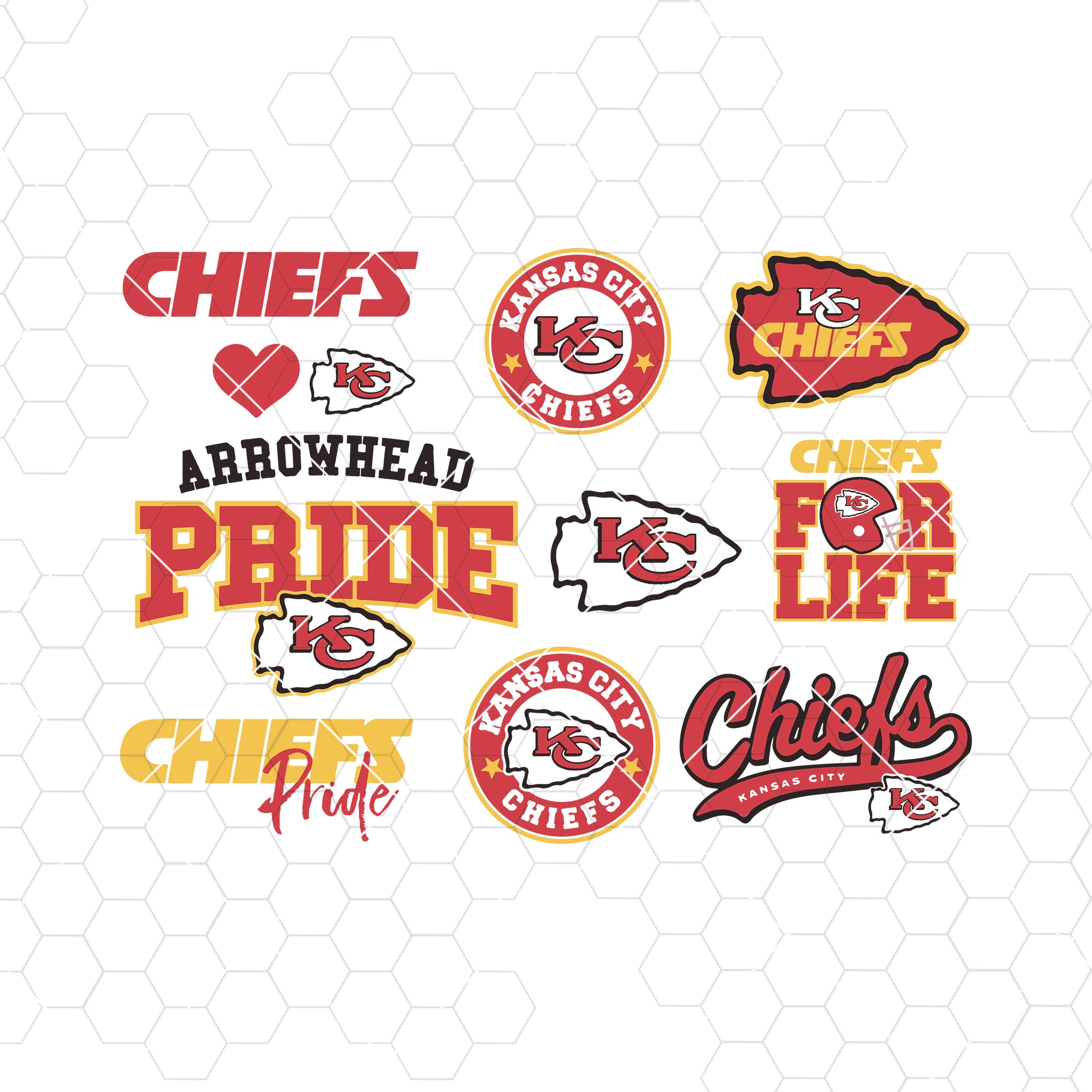 Download Kansas City Chiefs SVG, Kansas City Chiefs files, chiefs logo, footbal | Doran Star