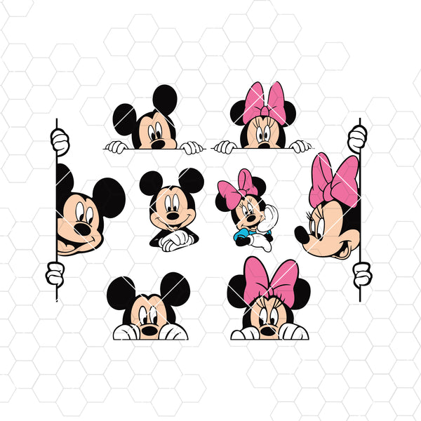 Mickey Mouse Svg Minnie Mouse Svg Disney Character Clipart Cricut Doranstars