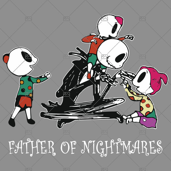 Download Father Of Nightmares SVG, Jack Skellington SVG, Nightmare ...