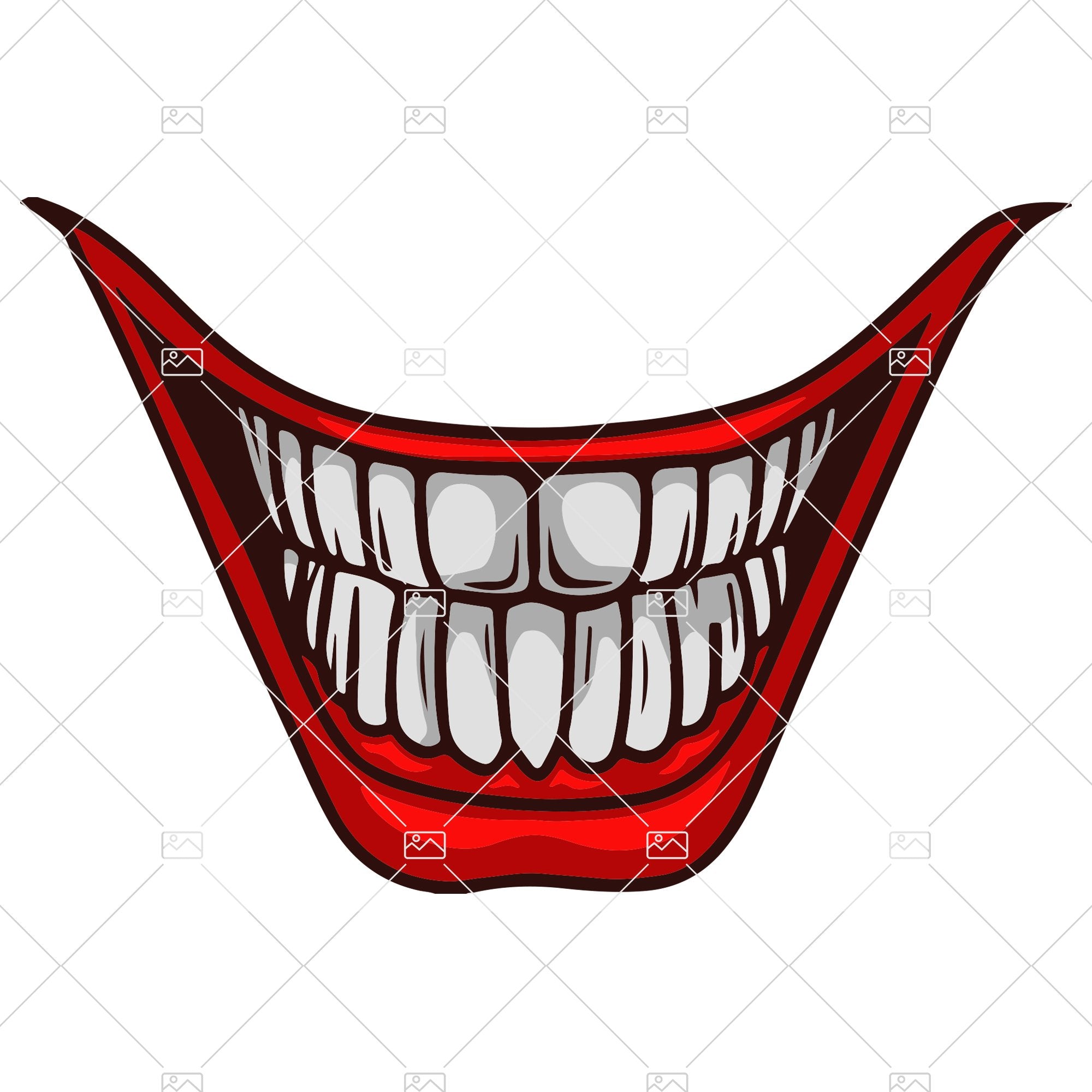 Svg files Joker Smile Clown Laughing Ha Funny Mouth Mask Evil Grin ...