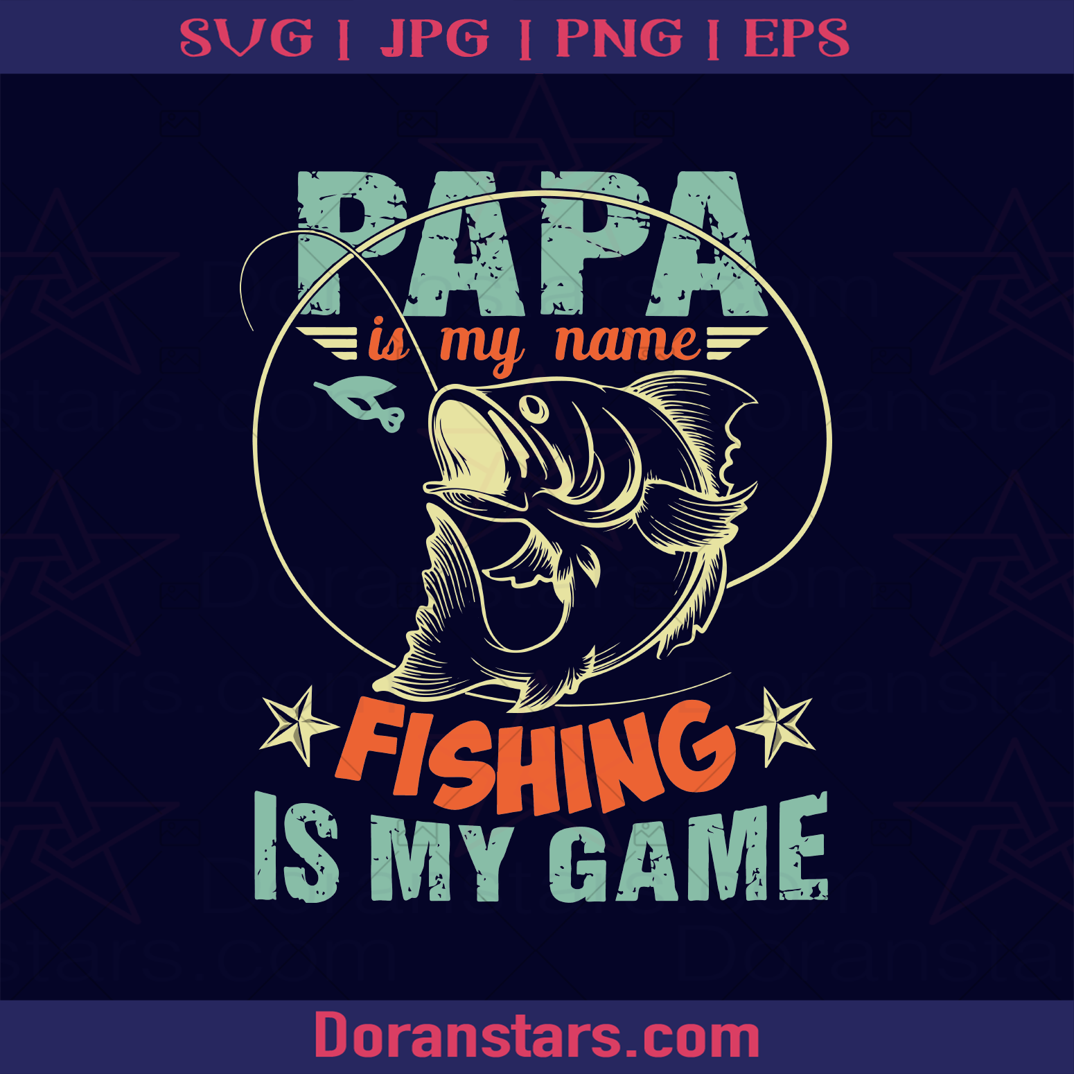 Reel Cool Papa Png and Svg Files, Papa Fishing Shirt Svg Png