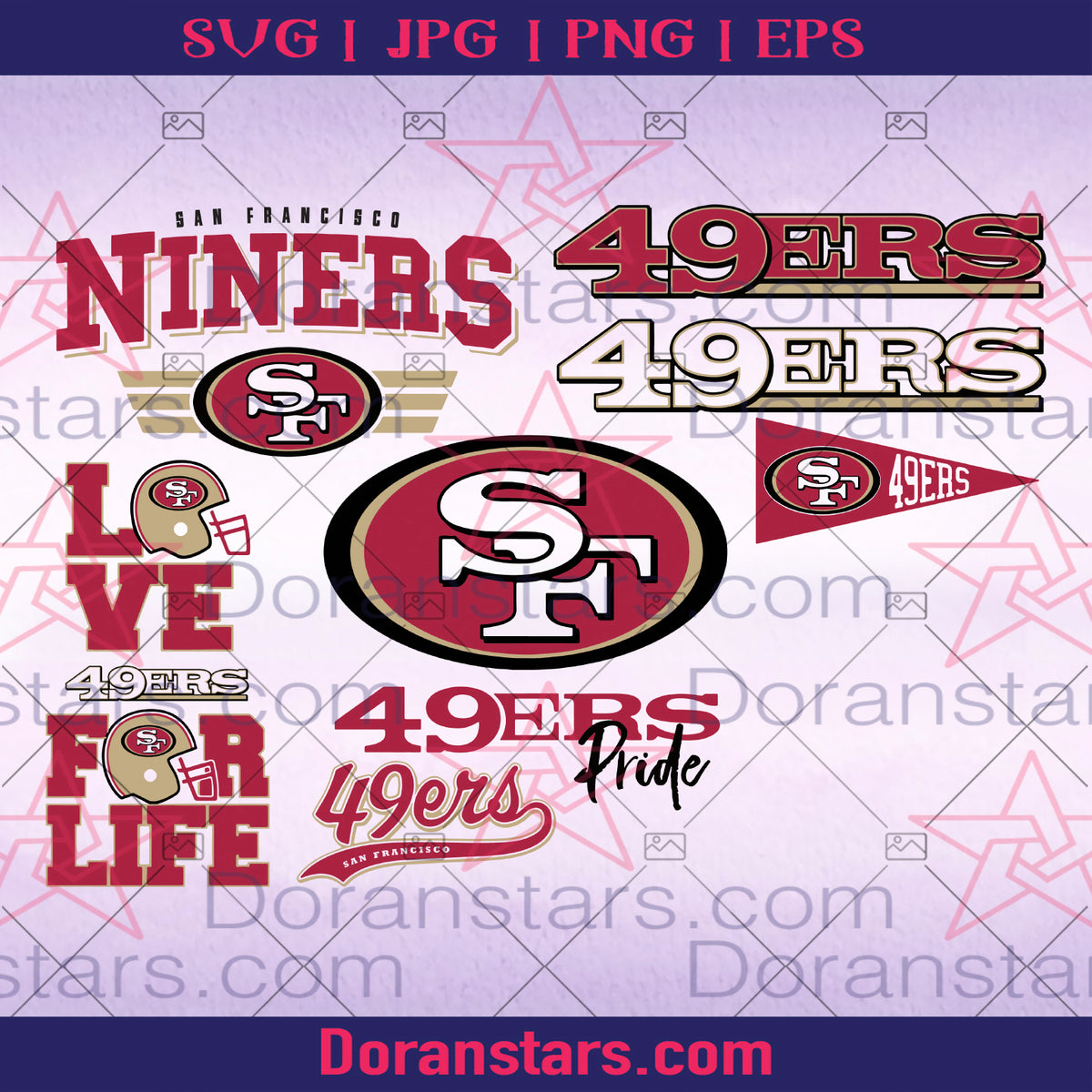 San Francisco 49ers SVG, San Francisco 49ers files, 49ers logo ...