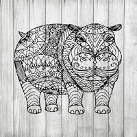 Download Hippo Mandala Svg Zentangle Hippo Svg Intricate Svg File Cricut Des Doranstars