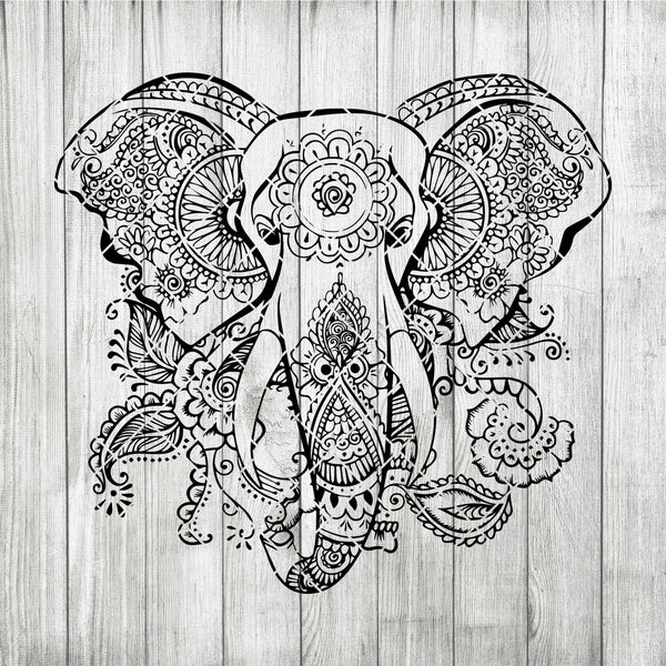 Download Elephants Mandala Svg Zentangle Elephants Svg Intricate Svg File Cr Doranstars