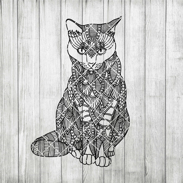 Free Free 342 Cricut Cat Mandala Svg SVG PNG EPS DXF File