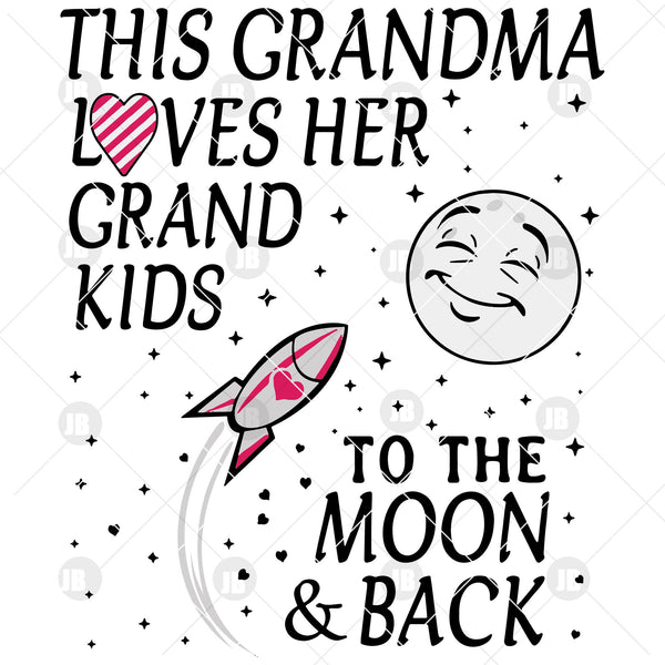 Download This Grandma Loves Her Grand Kids To The Moon And Back Digital Cut Fil Doranstars