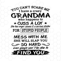 Download You Can T Scare Me I Have A Crazy Grandma Who Happens Digital Cut Fil Doranstars