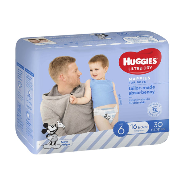 Buy Huggies Ultra Dry Nappy Pants Size 6 15kg & Over Boy 24 Pack Online at  Chemist Warehouse®