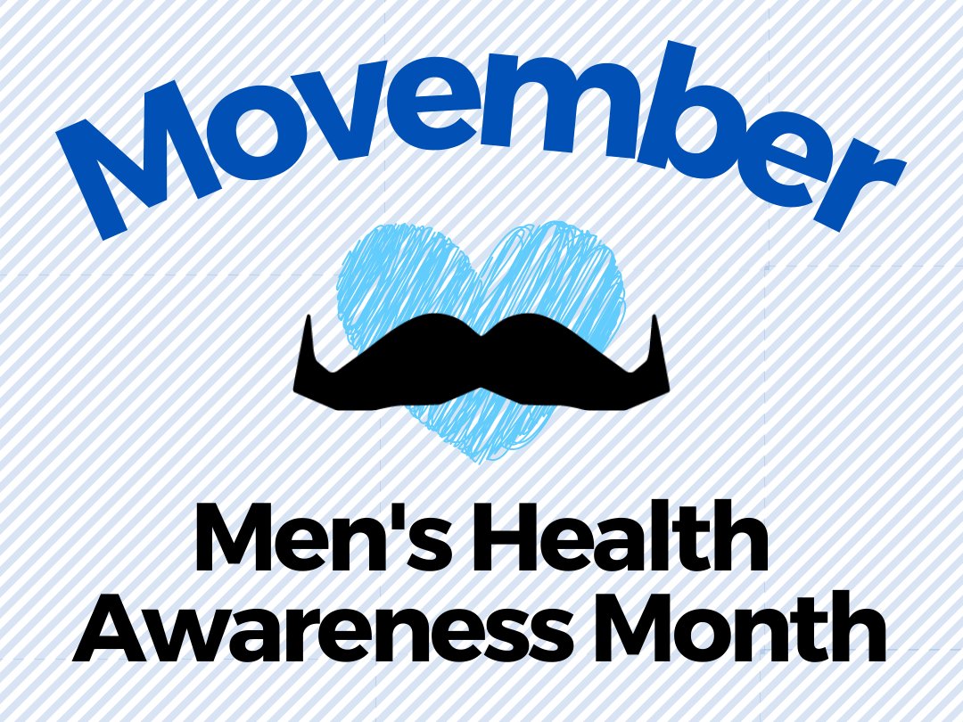 It's #MOVEMBER! Here are some ways you can help support and raise awareness  for #menshealth issues: ⁠ - Dedicate a few minutes to move