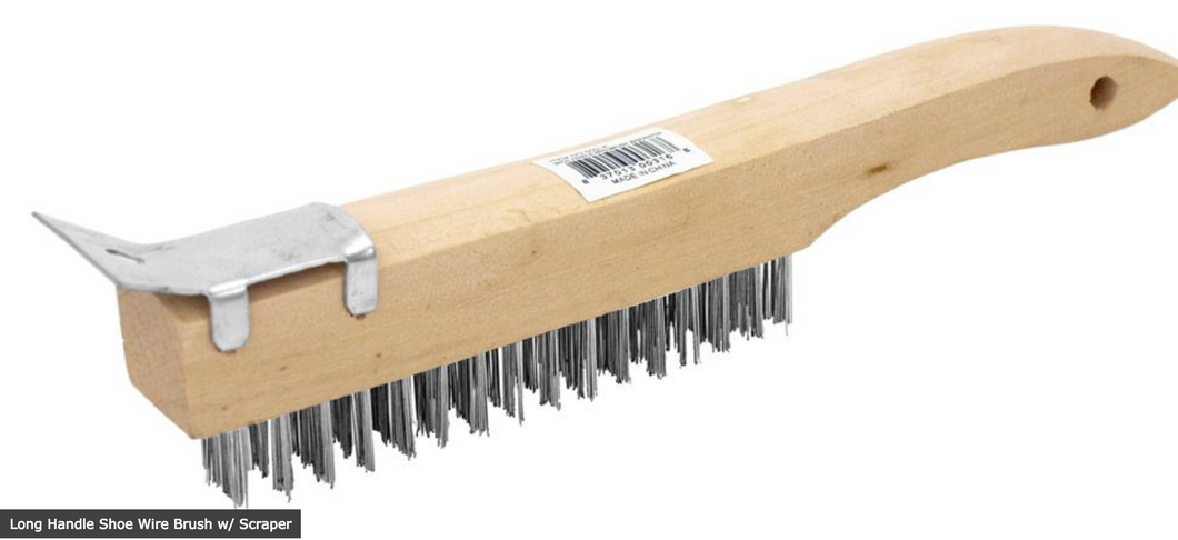 Long Handle Shoe Wire Brush w/ Scraper – The Masonry Store