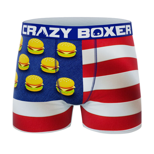 Crazy Boxers Jelly Belly Jack-O-Lantern Face Men's Boxer Briefs Orange