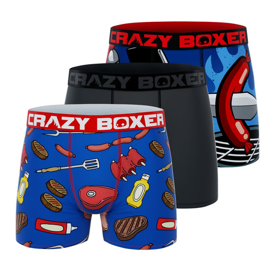 Crazy Boxers Disney's Lilo and Stitch Hawaiian Boxer Briefs in a Pizza Box  Red