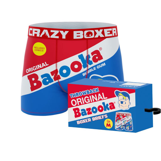 CRAZYBOXER Men's Underwear SpongeBob Freedom of movement Stretch Boxer  Brief Durable (Creative Packaging)