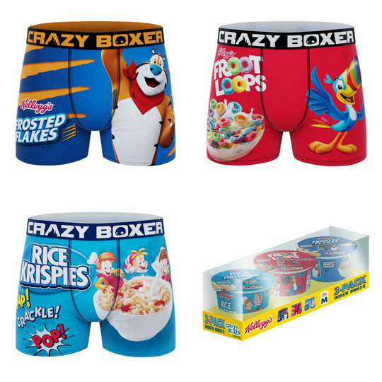 CRAZYBOXER Crazy Boxers Kellogg's Froot Loops Toucan Sam Boxer Briefs  XLarge (40-42) Red
