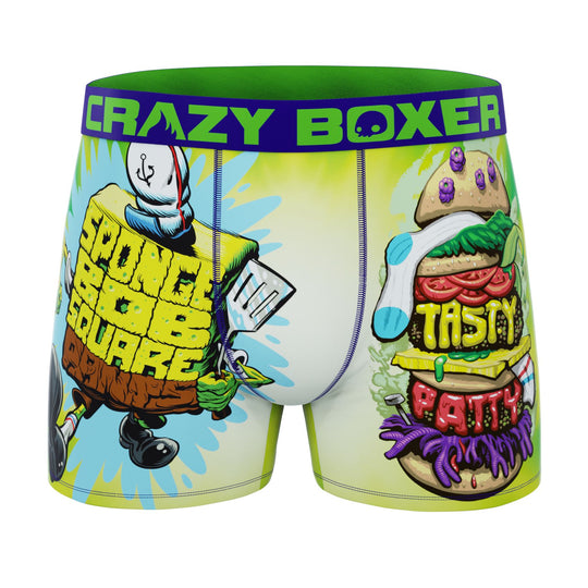 Crazy Boxers SpongeBob SquarePants Face All Over Boxer Briefs