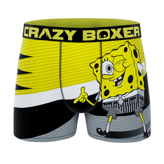 COCO BRANDS SpongeBob Women’s Sports Bra and Boxer Briefs Underwear Set  with Racerback and Removable Pads