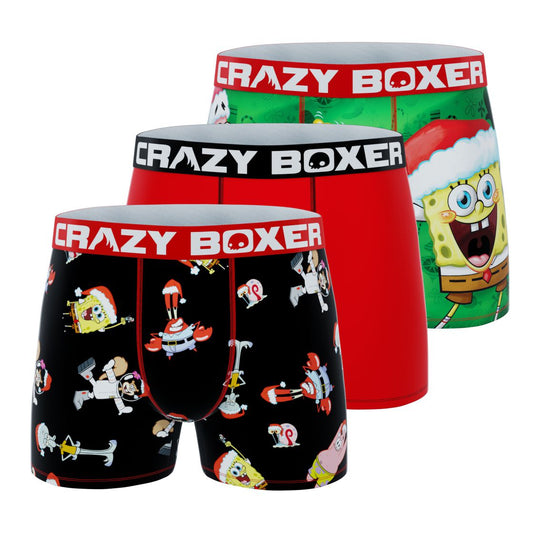 CRAZYBOXER Men's Spongebob Squarepants St Patrick Soft Boxer