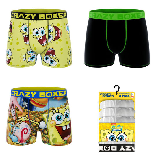 SpongeBob SquarePants Boxer Briefs Men's Boxer Briefs Underwear