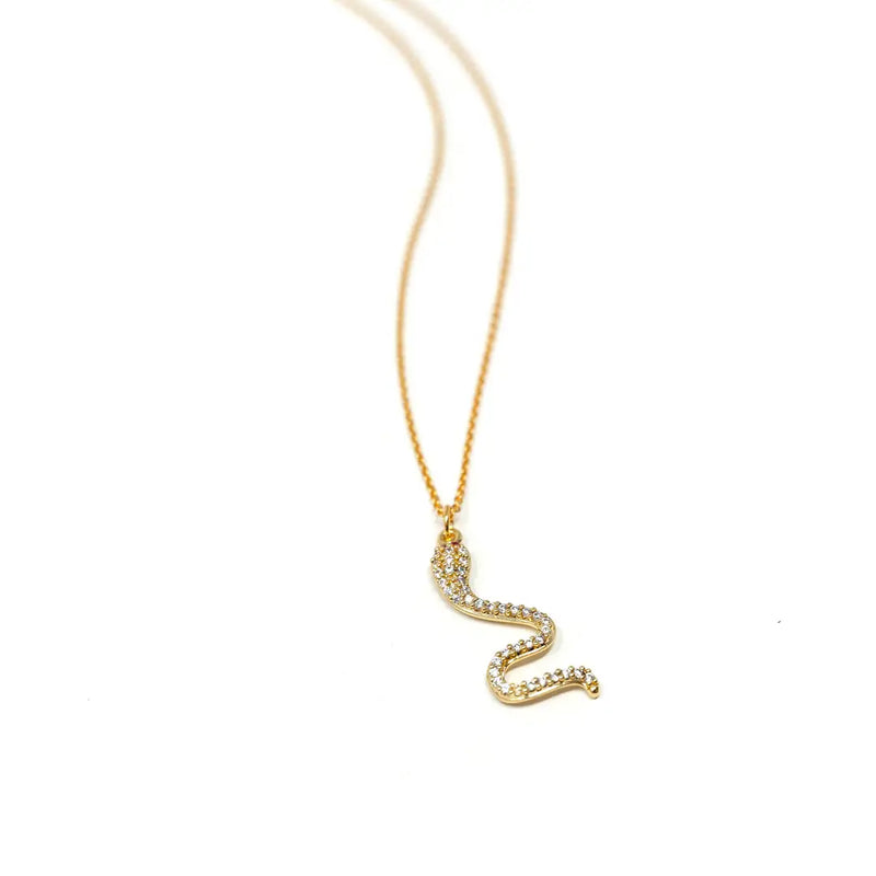 Snake Charm Necklace - Bleu Chic Boutique