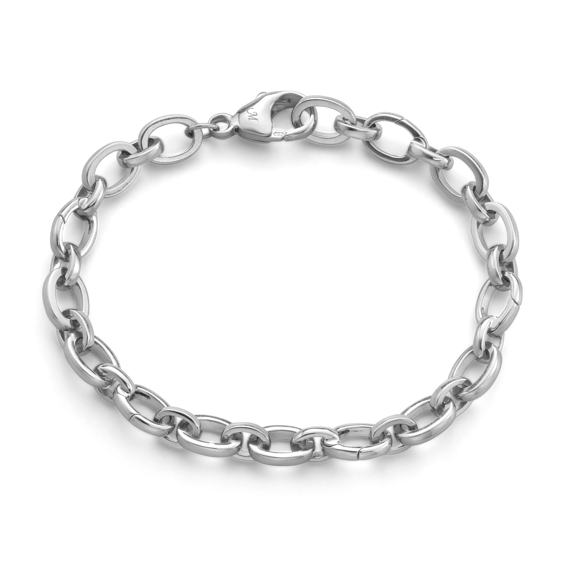 "Audrey" Silver Linked Charm Bracelet