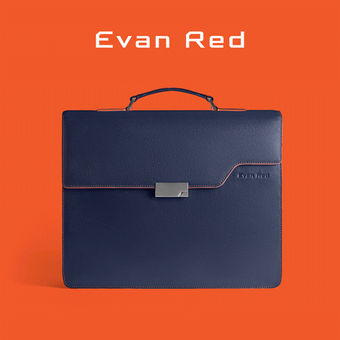 Evan Red Briefcases & Backpacks | All leather and handmade with Dutch innovation