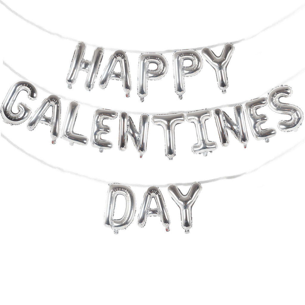 Happy Galentine S Day 16 Balloon Phrase Banner Set Instaballoons