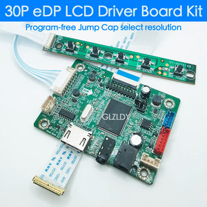 RTD2550 Program Free Jump Cap 30P eDP LCD Driver Board HDMI LED Screen Modification Audio Burn-in Driver Board Kit 1366x768 - StoneTaskin