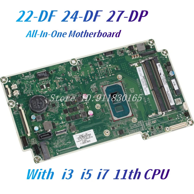 DAN14TMB6F0 For HP 22-DF 24-DF 27-DP All in One Motherboard MODEL:N14T With i3 i5 i7-1165G7 CPU M05273-601 L99094-601 Mainboard