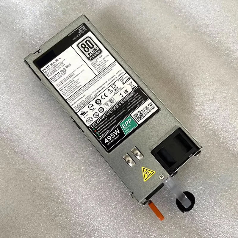 StoneTaskin Original E495E-S1 495 Watt EPP Power Supply For Poweredge R630 R730 R640 R740 R730XD Server PSU Fully Tested Free Shipping