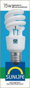15w SunLife Air Purifying Light Bulb