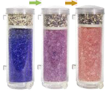 3 main colour phases of Desiccant Cartridge