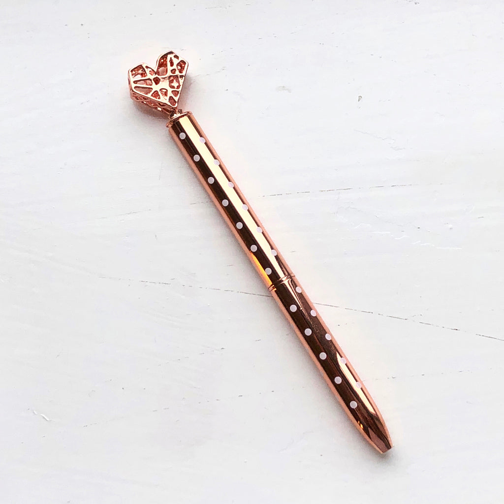 Polka Dot Diamond Pens – LettyShop77