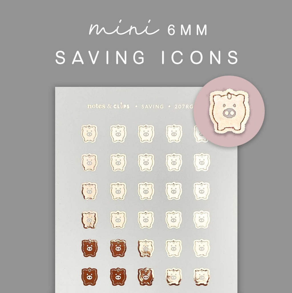 Small Tape Measure Icon Planner Stickers Functional Stickers Matte