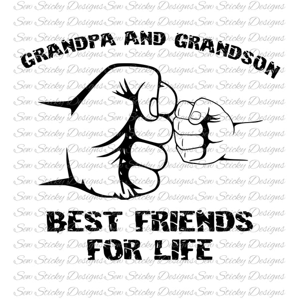 Download Grandpa And Grandson Best Friends For Life Svg File Father S Day Ins Sew Sticky Designs