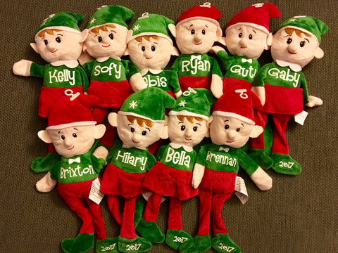 SEARCH OUR NEW SHOP LISTING Personalized Plush Christmas Elves, Boy or ...