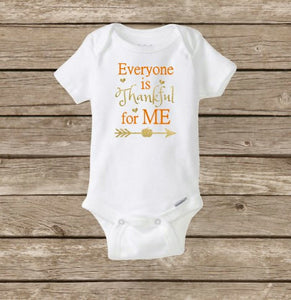 baby's 1st thanksgiving onesie